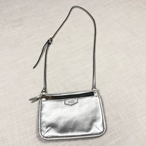 Aimee Kestenberg Silver Metallic Crossbody Bag